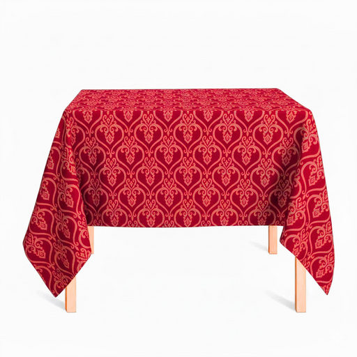 Toalha Medalhão Fino Vermelho
